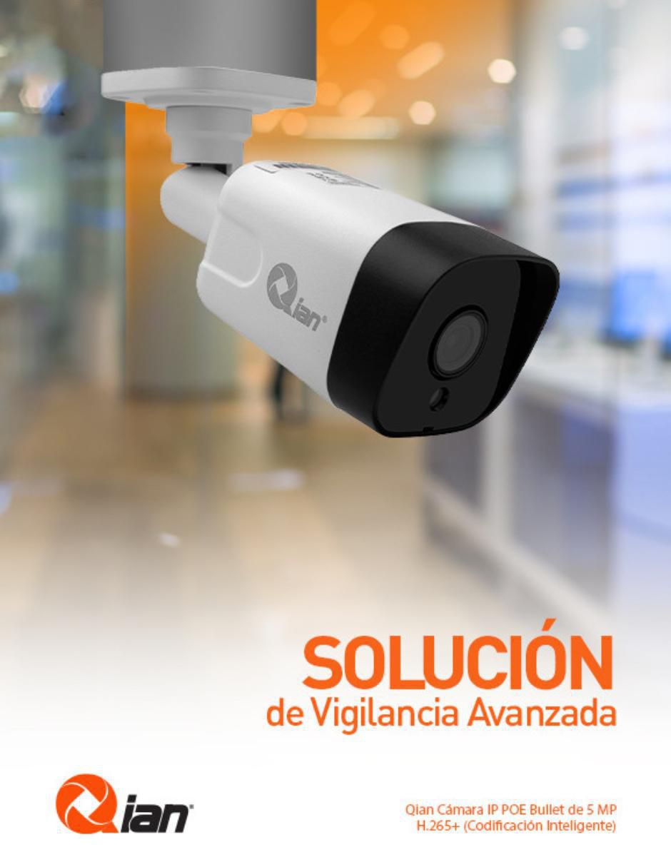 Cámara individual de seguridad alámbrica Full HD 47° a 100° con capacidad para grabar visión nocturna para interior y exterior 10