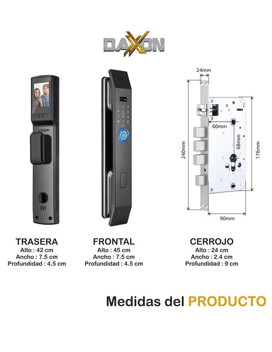 Cerradura digital Z3000 biométrica 7