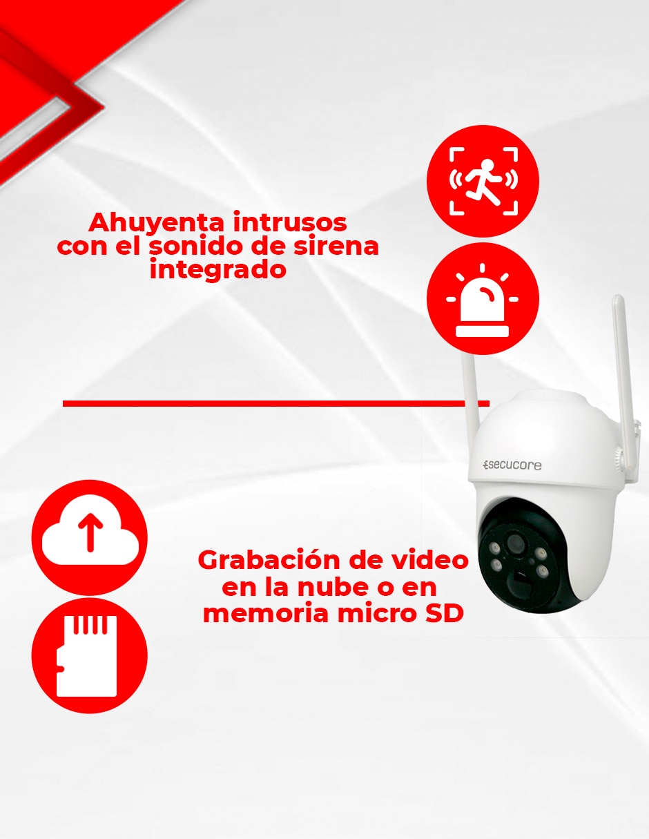 Cámara solar 4G de seguridad inalámbrica 2K 75° con capacidad para grabar visión nocturna para exterior 8
