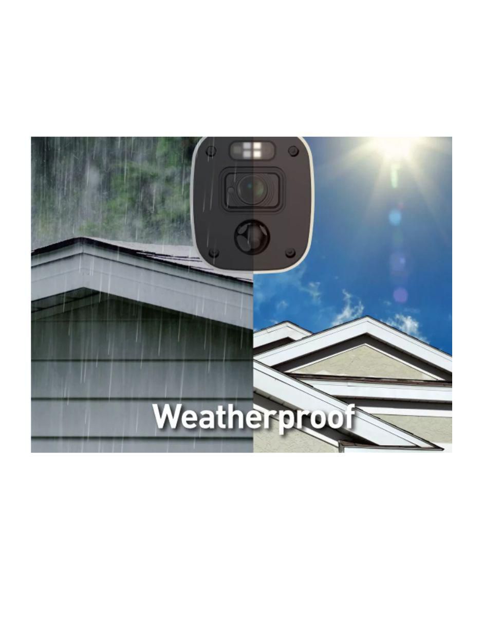 Kit 4 cámaras de seguridad alámbrica Full HD 90° con capacidad para grabar visión nocturna para interior y exterior 6