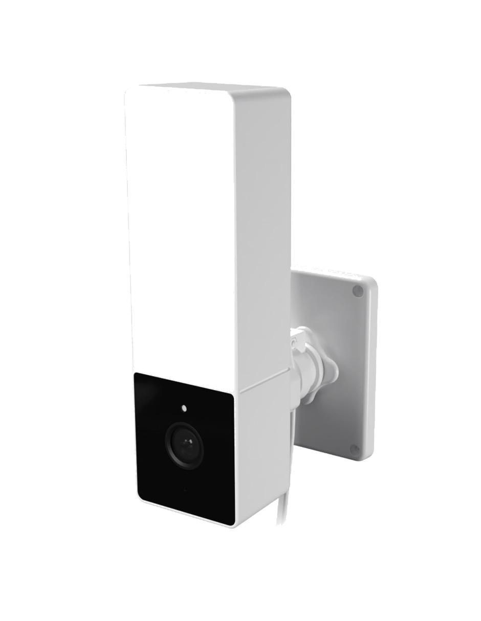 Cámara Wi-Fi de seguridad inalámbrica 2K 110° con capacidad para grabar visión nocturna para exterior