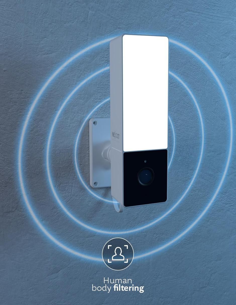 Cámara Wi-Fi de seguridad inalámbrica 2K 110° con capacidad para grabar visión nocturna para exterior 2