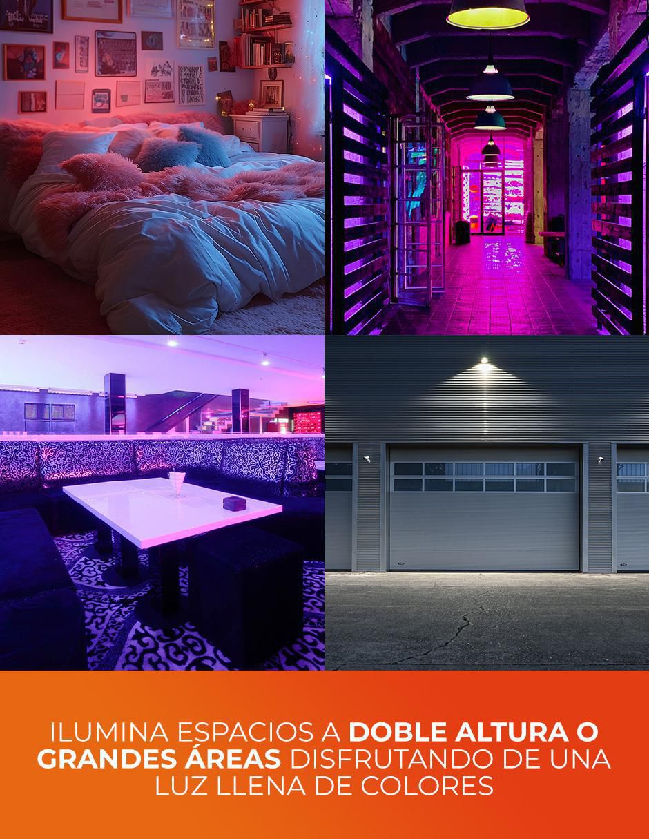 Foco LED 20 W de consumo 20 W de iluminación 1800 lm lúmenes 2