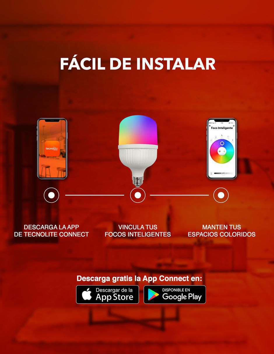 Foco LED 20 W de consumo 20 W de iluminación 1800 lm lúmenes 6