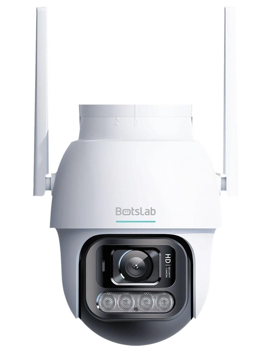 Cámara Wi-Fi de seguridad alámbrica 2K 360° con capacidad para grabar visión nocturna para exterior