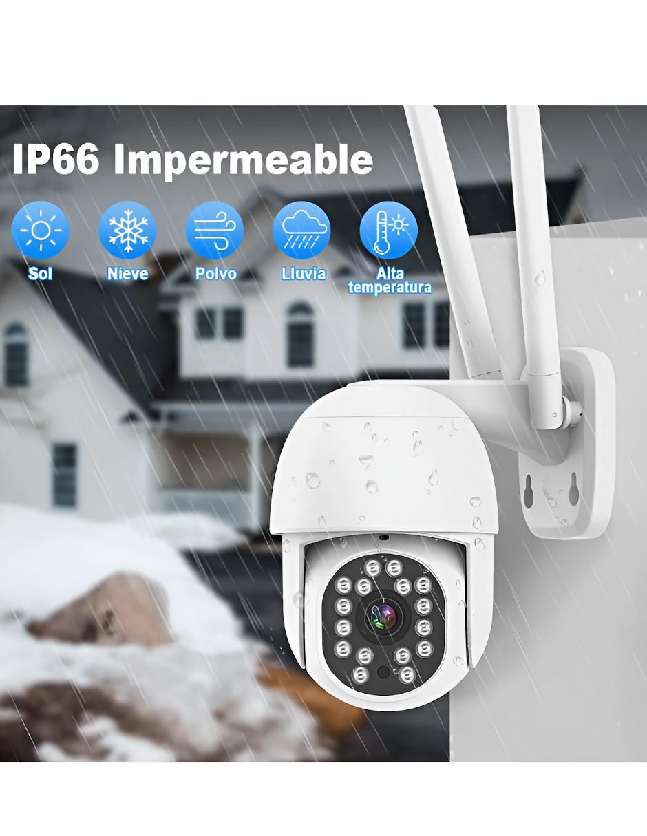 Cámara wi-fi de seguridad inalámbrica HD 360° visión nocturna para interior y exterior 4