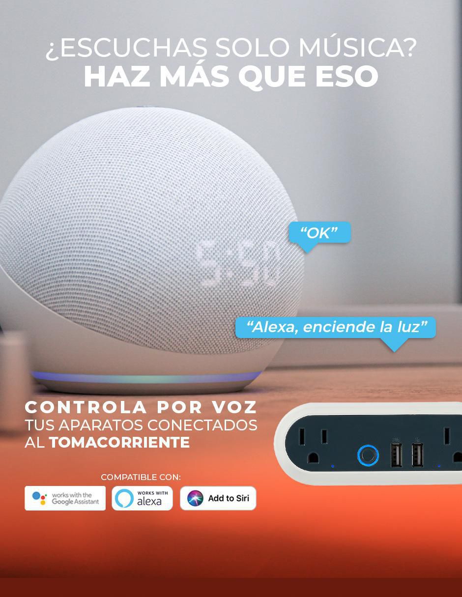Multicontacto Smart Intensity de 2 salidas y 2 puertos USB 5