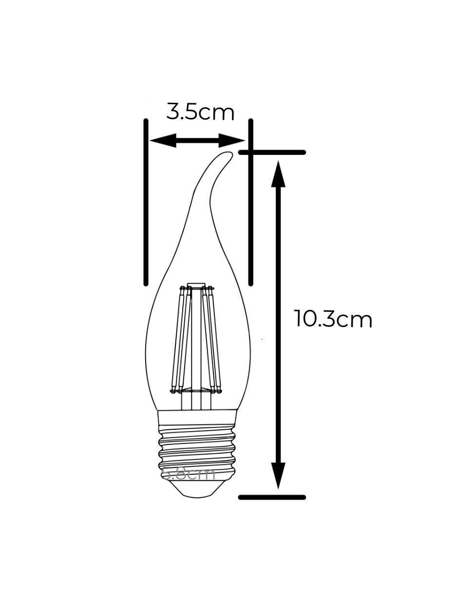 Foco LED 5 W de consumo 25 W de iluminación 720 lúmenes 8