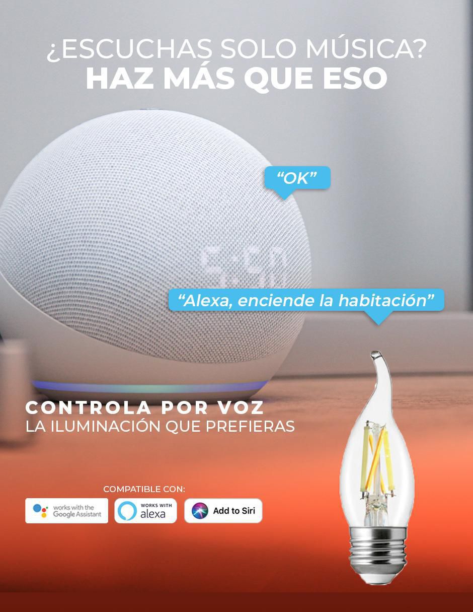 Foco led tecnolite connect 5 w "de consumo" 25 w "de iluminación" 720 lm "lúmenes"