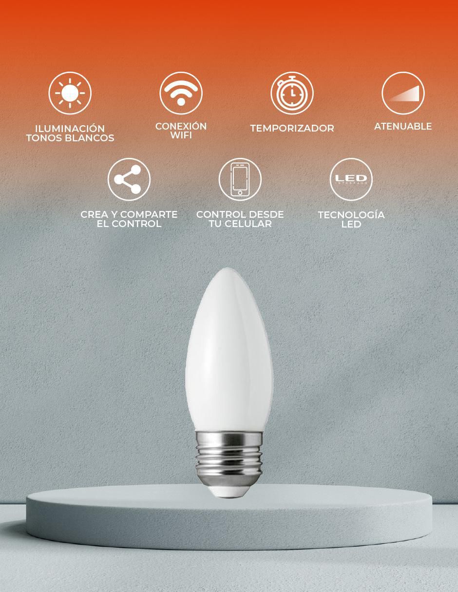 Foco LED 5 W de consumo 40 W de iluminación 720 lúmenes