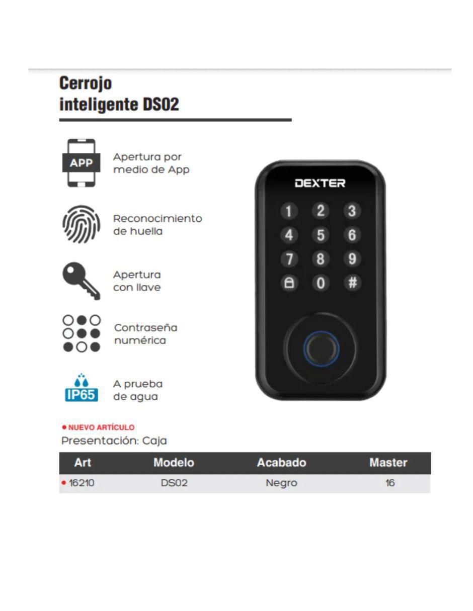 Cerradura Digital DS02 de combinación 3