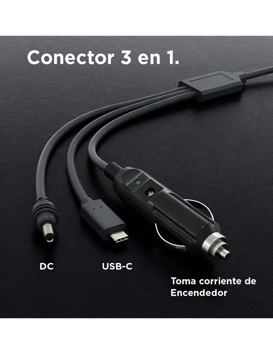Cable Barril DC Barril DC, USB C y enchufe para cigarillos de 5m 4