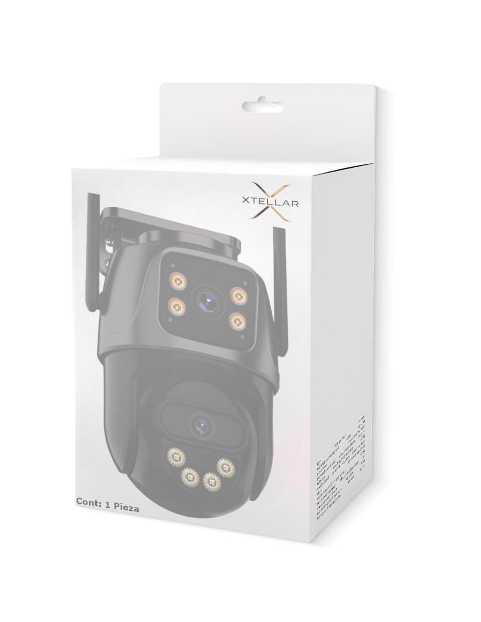 Cámara Wi-Fi de seguridad inalámbrica Full HD 350° con capacidad para grabar visión nocturna para exterior 5