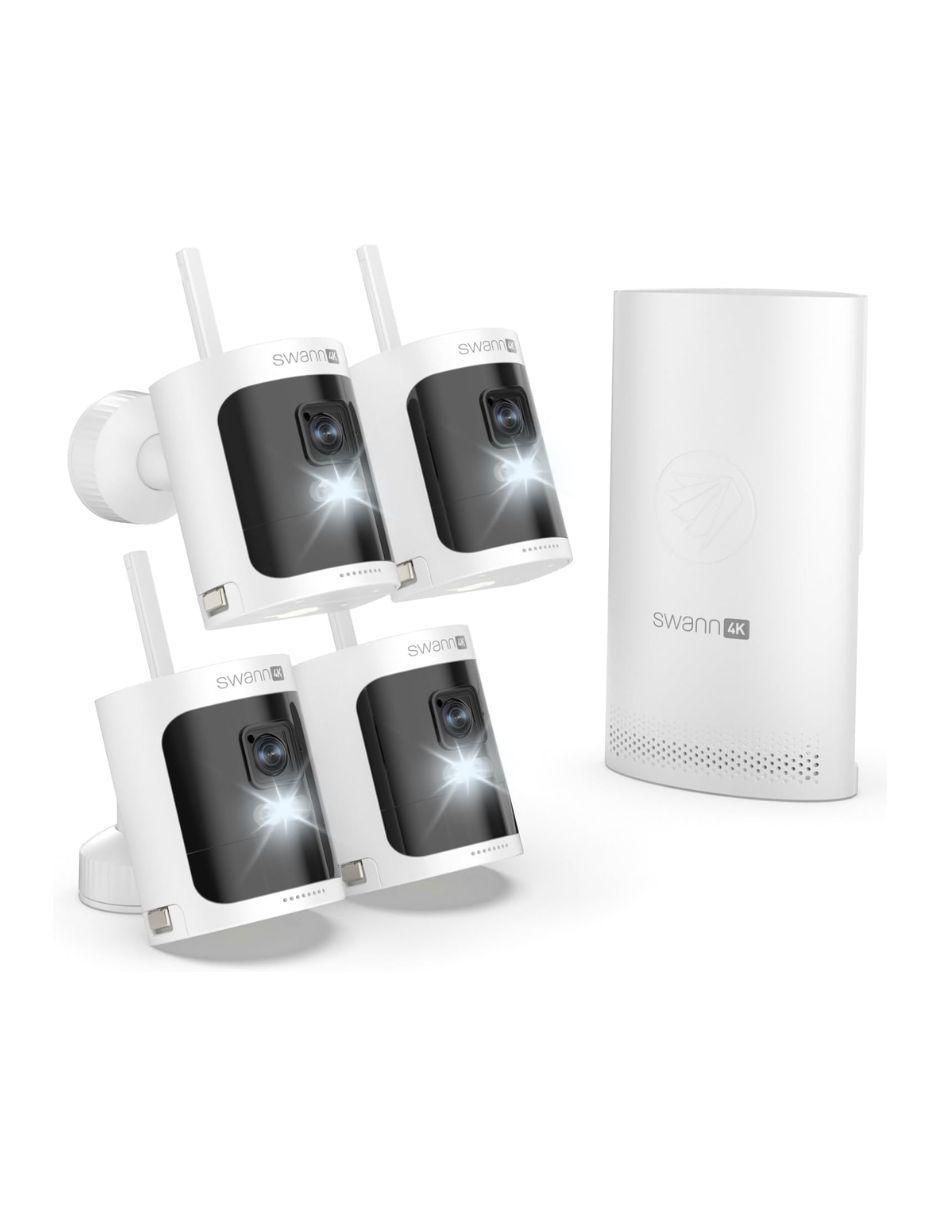 Kit 4 cámaras de seguridad inalámbrica 4K/UHD 110° con capacidad para grabar visión nocturna para interior y exterior 2