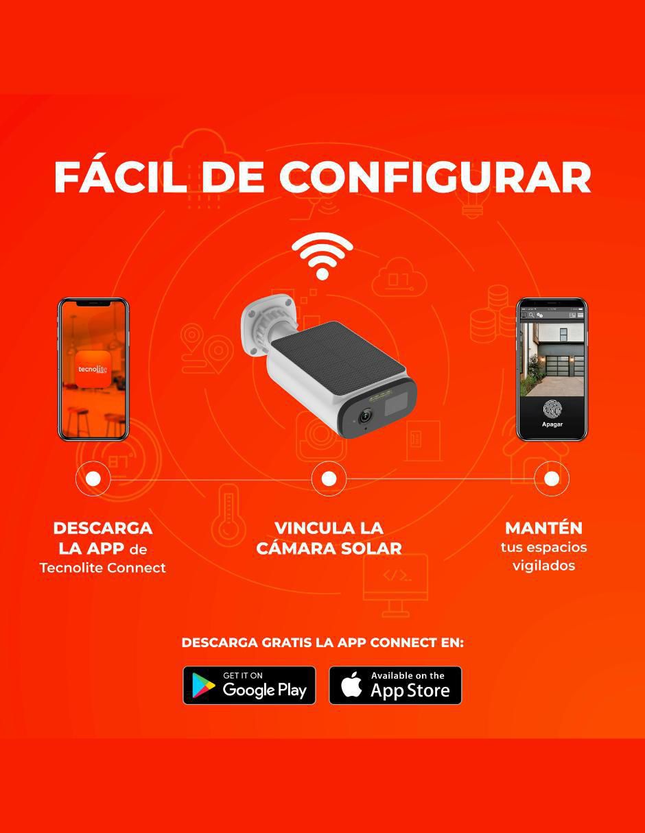 Cámara wi-fi de seguridad inalámbrica 2K 120° con visión nocturna para exterior 10