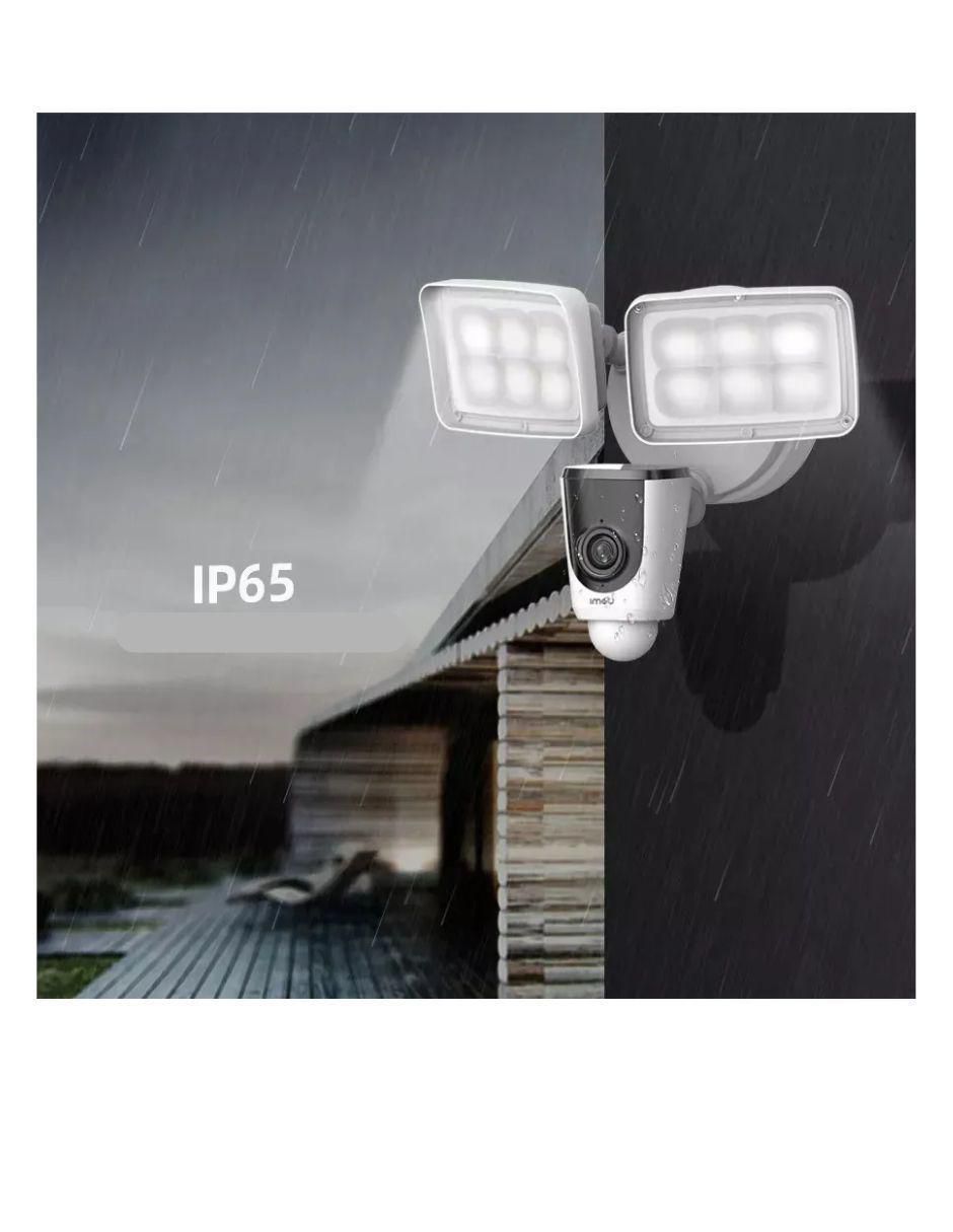 Cámara individual de seguridad inalámbrica HD 110° con visión nocturna  con capacidad de grabar para interior y exterior 6