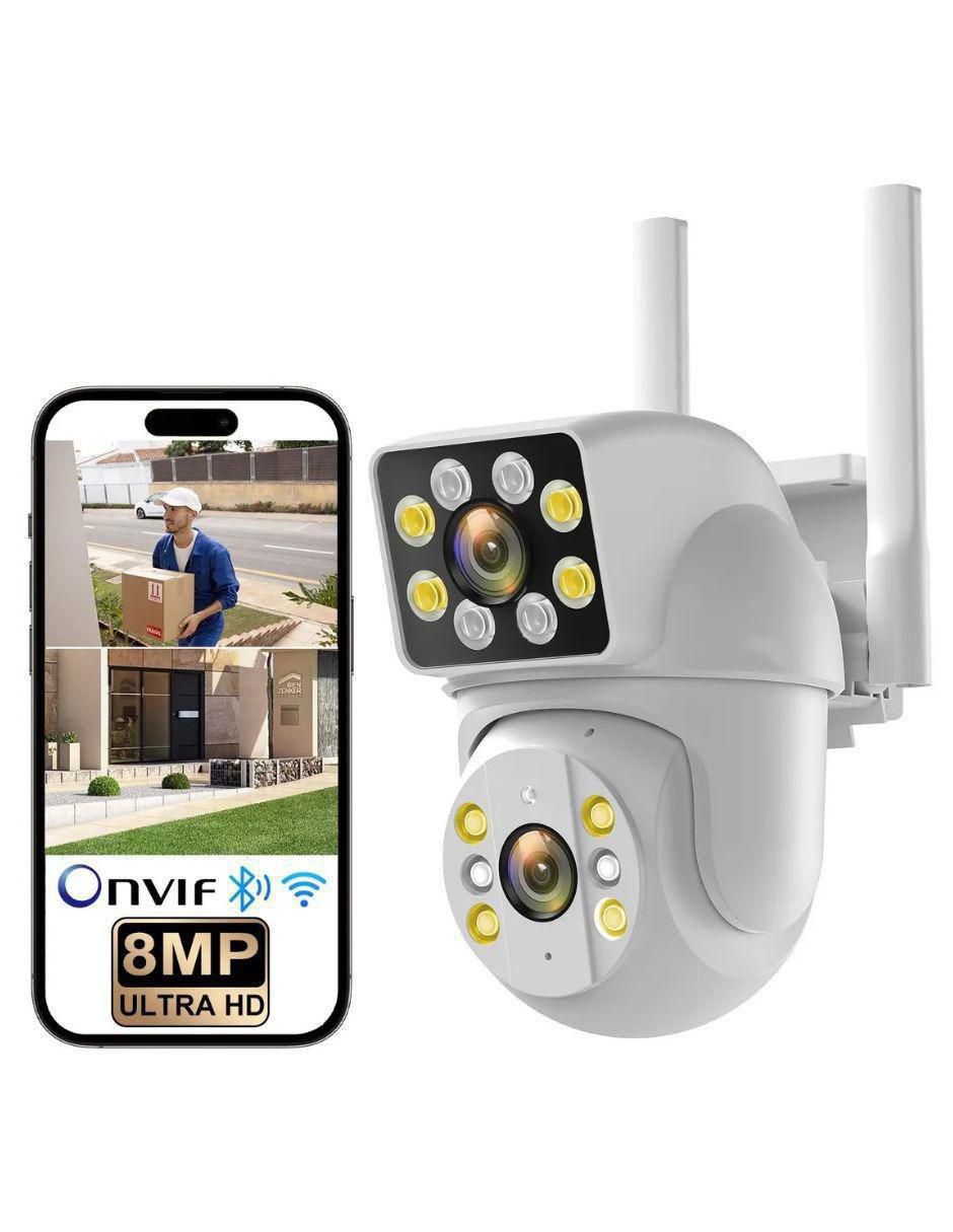 Cámara Wi-Fi de seguridad inalámbrica Full HD 350° con capacidad para grabar para interior y exterior 3
