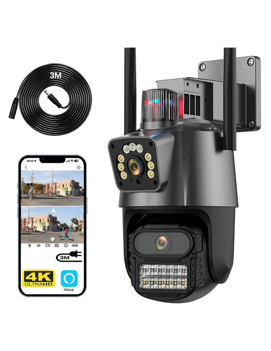 Cámara individual de seguridad inalámbrica Full HD 360 ​con capacidad de grabar para exterior 3