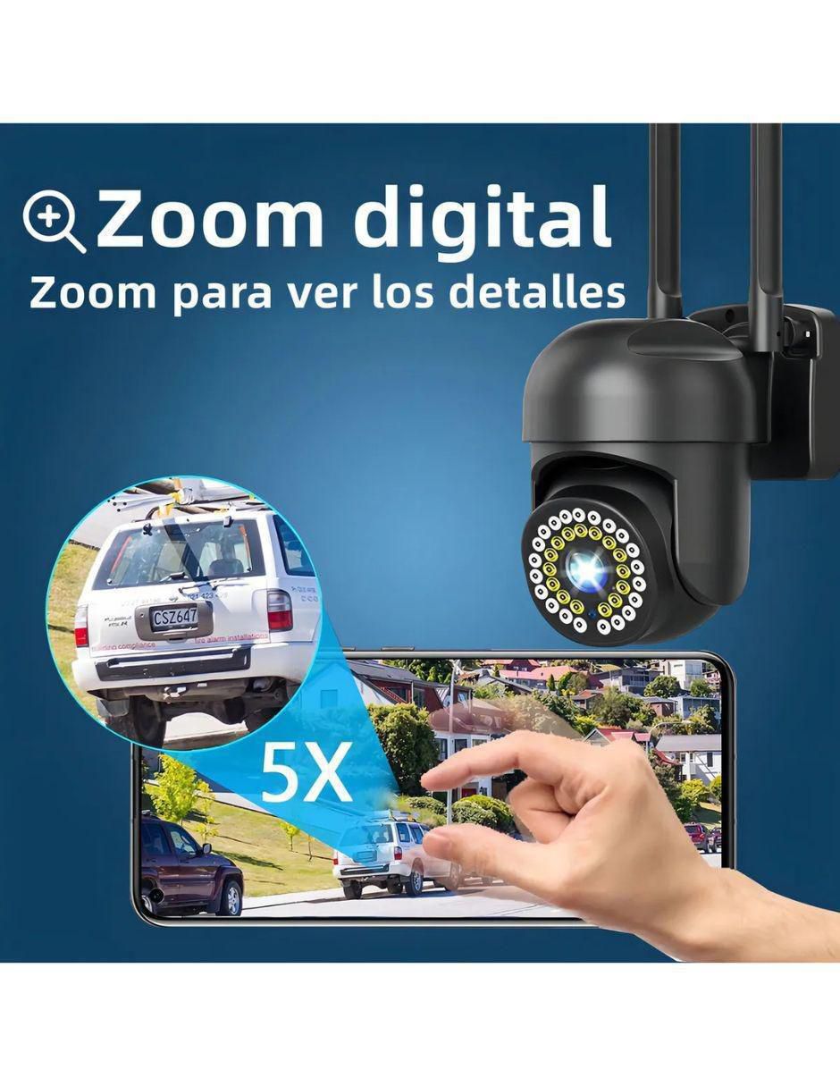 Kit 2 cámaras de seguridad inalámbrica Full HD 360° con capacidad de grabar para exterior 2