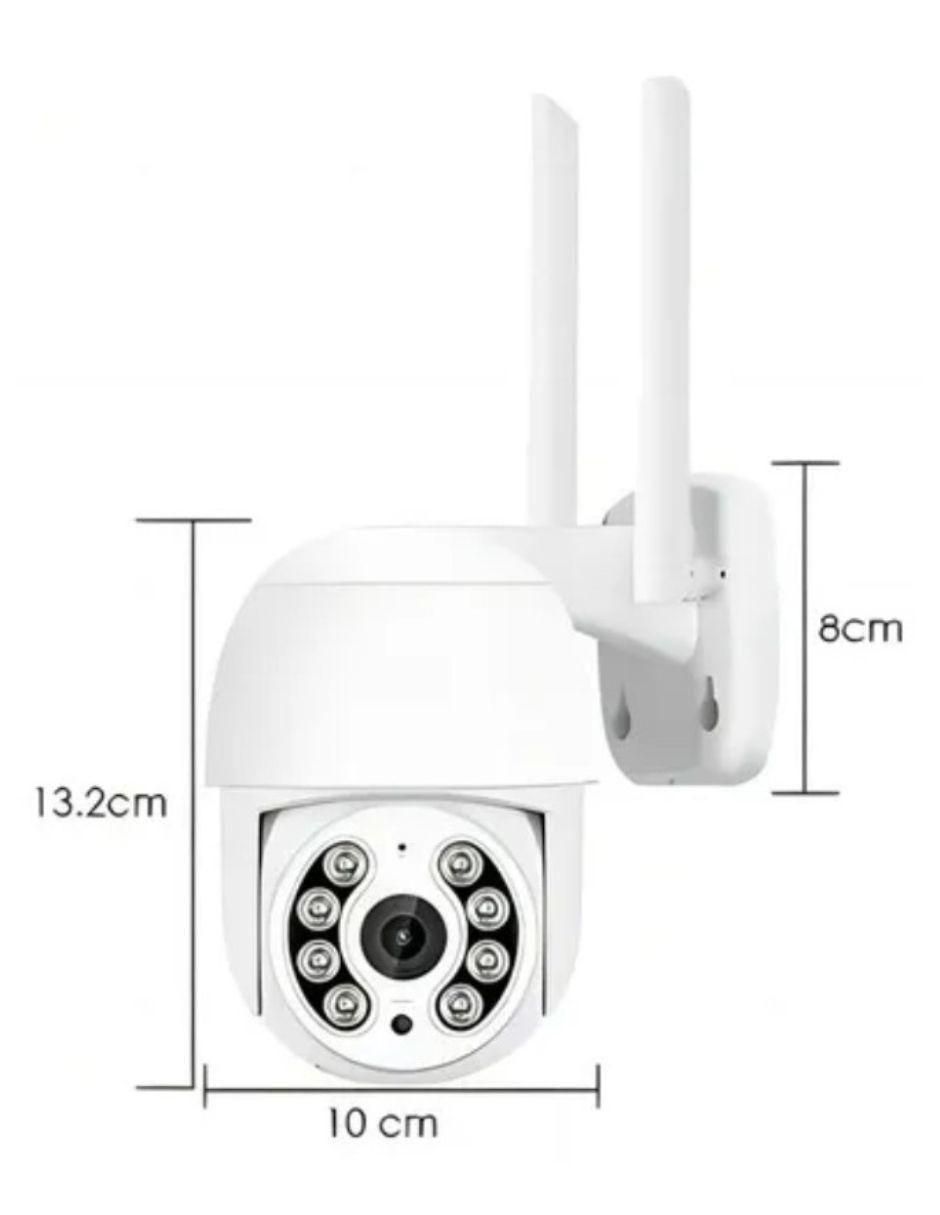 Kit 2 cámaras de seguridad inalámbrica Full HD 360° con capacidad de grabar con visión nocturna para exterior 3