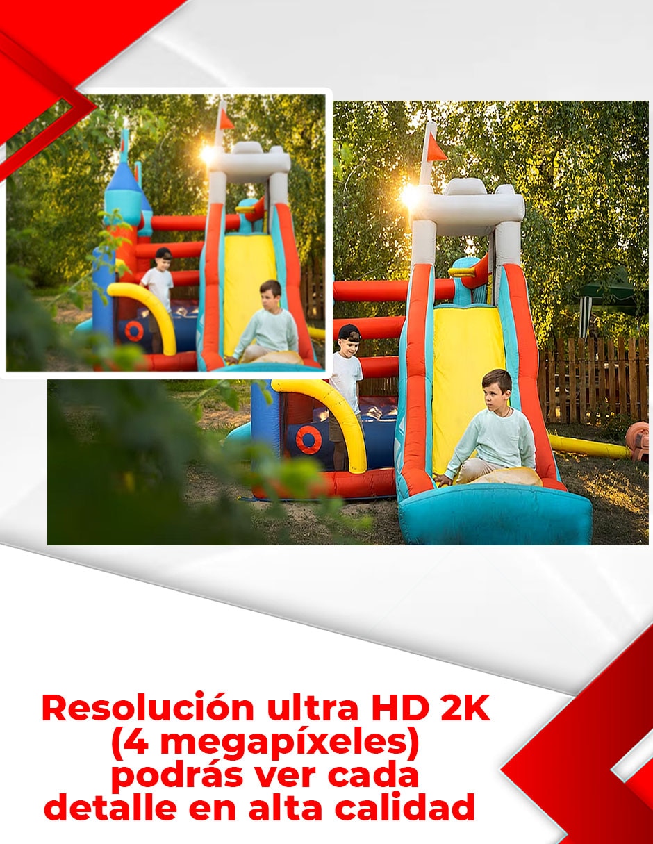 Kit 8 cámaras de seguridad Inalámbrica 2K 160/170 ​con capacidad de graba y visión nocturna para interior y exterior 2