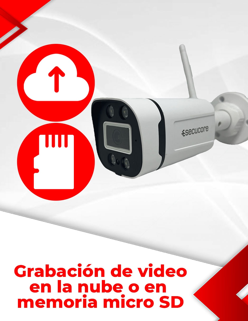Kit 8 cámaras de seguridad Inalámbrica 2K 70° con capacidad de grabar y visión nocturna para interior y exterior 3