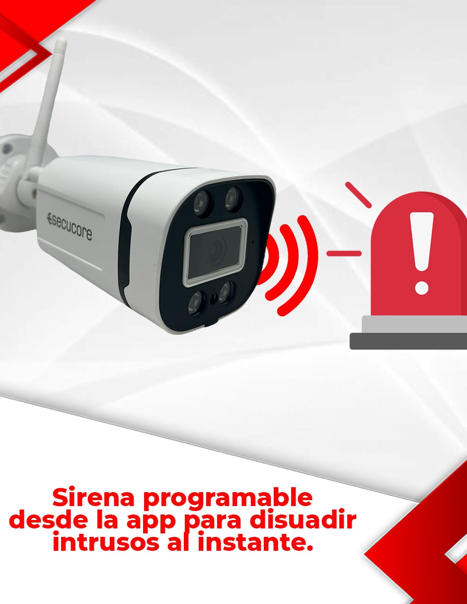 Kit 8 cámaras de seguridad Inalámbrica 2K 70° con capacidad de grabar y visión nocturna para interior y exterior 4