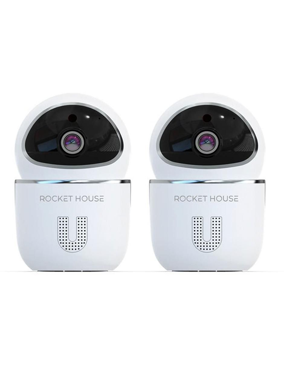 Kit 2 cámaras de seguridad Cheetah inalámbricas Full HD 360° con Visión Nocturna para interior