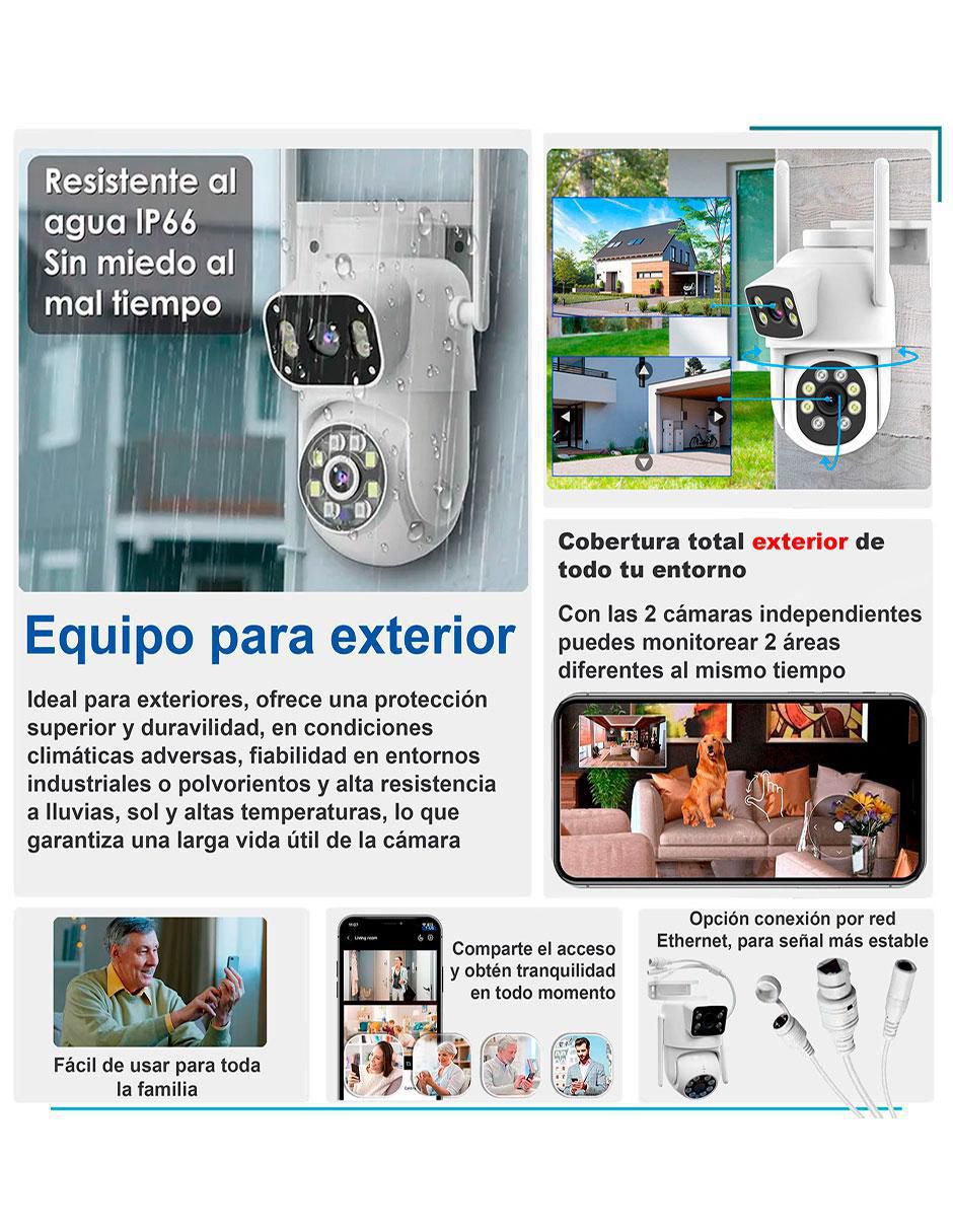 Cámara individual de seguridad modelo VS-W43 inalámbrica 4K/UHD 90° ​con capacidad de grabar y visión nocturna para interior y exterior 2