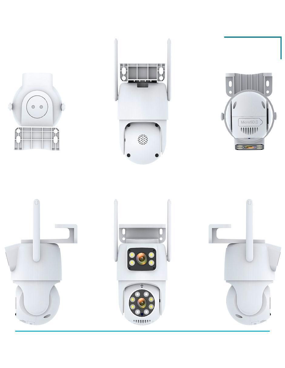 Cámara individual de seguridad modelo VS-W43 inalámbrica 4K/UHD 90° ​con capacidad de grabar y visión nocturna para interior y exterior 5